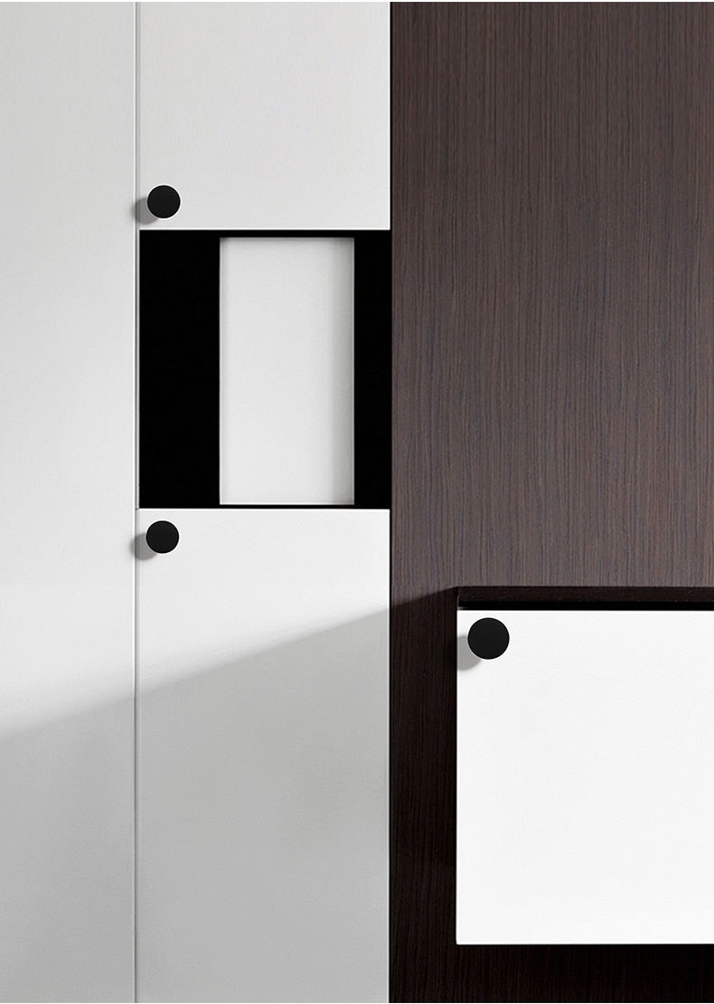 Cabinet Knobs Black Kitchen Handles Zinc Alloy Colorful - KiwisLove