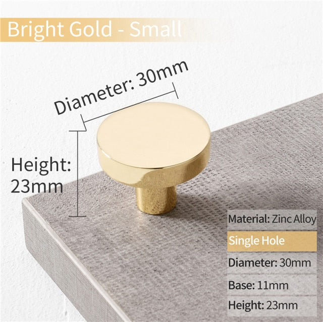 Cabinet Knobs Black Kitchen Handles Zinc Alloy Colorful - KiwisLove