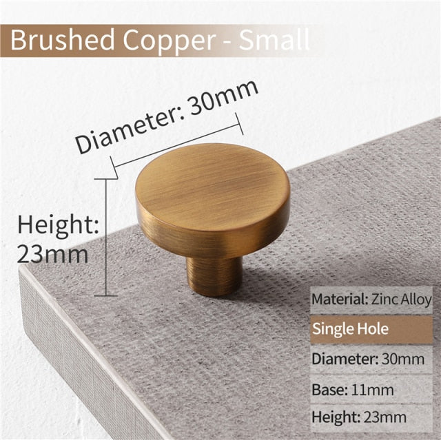 Cabinet Knobs Black Kitchen Handles Zinc Alloy Colorful - KiwisLove