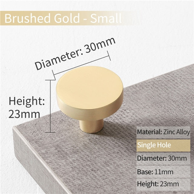 Cabinet Knobs Black Kitchen Handles Zinc Alloy Colorful - KiwisLove