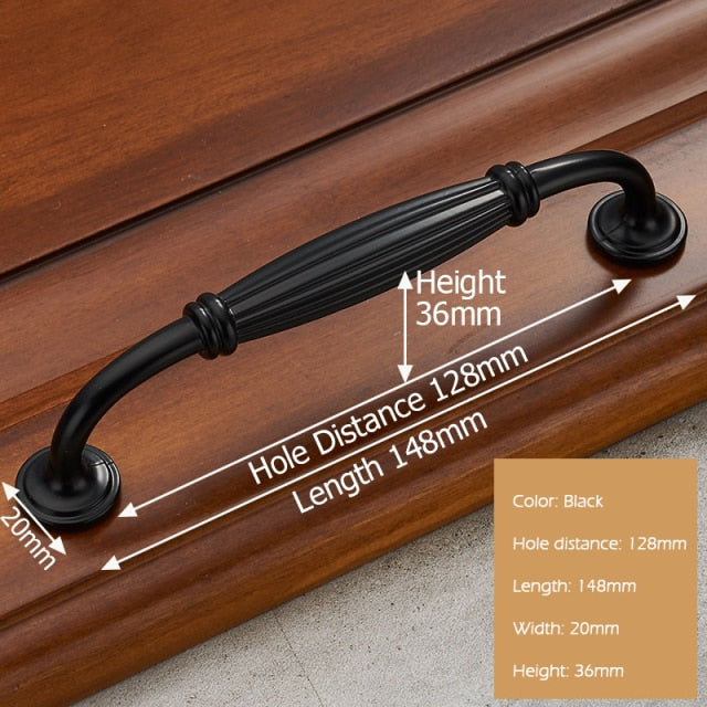 European Style Solid Zinc Alloy Cabinet Handles - KiwisLove