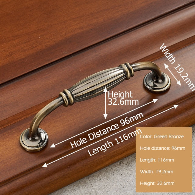 European Style Solid Zinc Alloy Cabinet Handles - KiwisLove