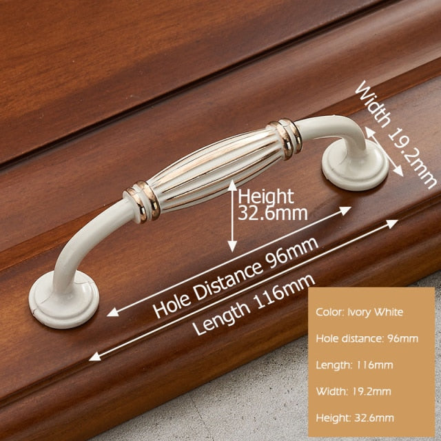 European Style Solid Zinc Alloy Cabinet Handles - KiwisLove