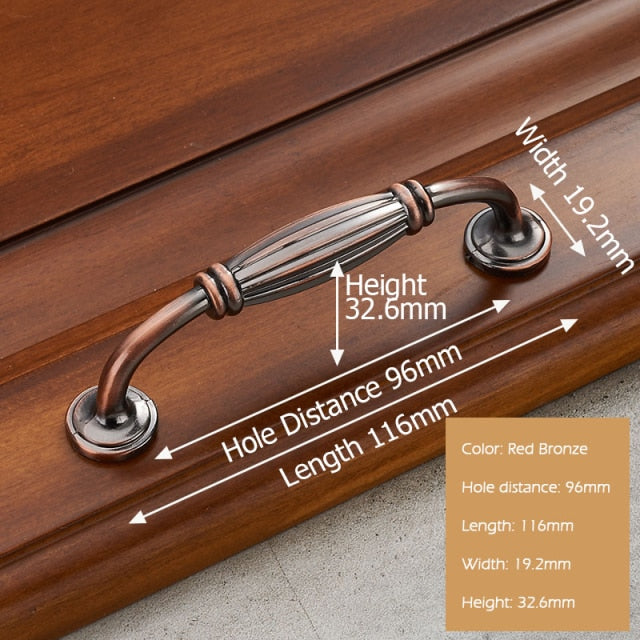 European Style Solid Zinc Alloy Cabinet Handles - KiwisLove