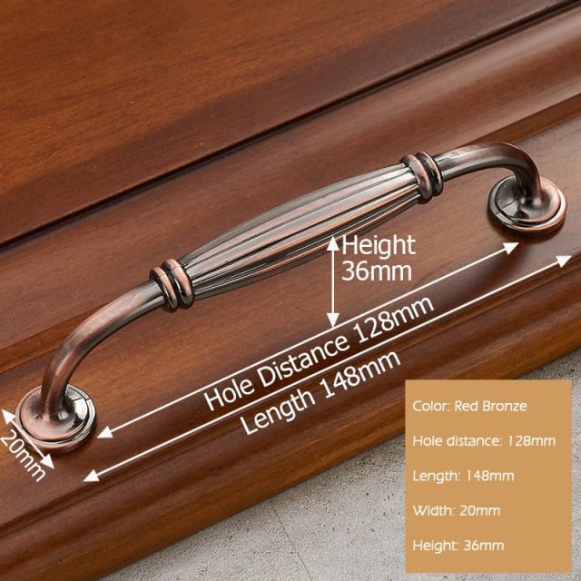 European Style Solid Zinc Alloy Cabinet Handles - KiwisLove