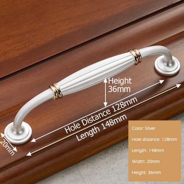 European Style Solid Zinc Alloy Cabinet Handles - KiwisLove