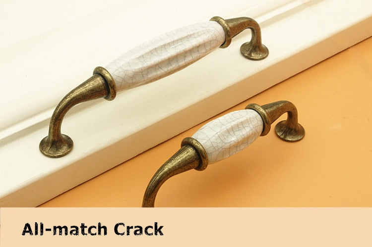 Antique Crack Design Wardrobe Door Knobs Handles - KiwisLove