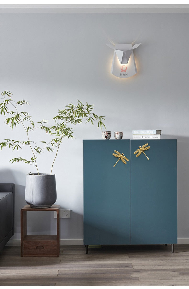 KAK Brass Dragonfly Furniture Decoration Handles  Butterfly Pulls - KiwisLove