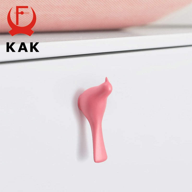 KAK 2pcs  Bird Cabinet Knobs Wall Hanging Hook Decor Drawer Pulls - KiwisLove