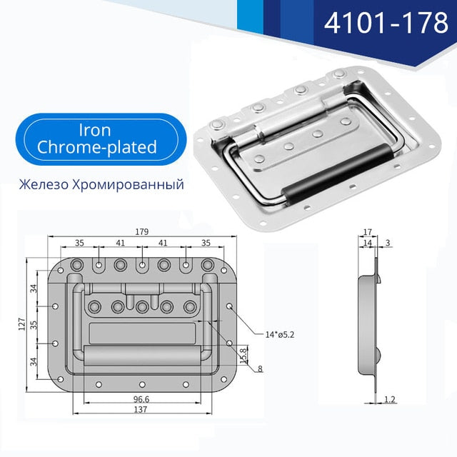 KAK Stainless Steel Tool Box Handle and Pulls Container Box Handles - KiwisLove