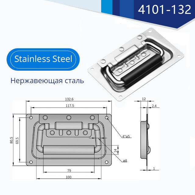 KAK Stainless Steel Tool Box Handle and Pulls Container Box Handles - KiwisLove