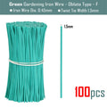 100PCS Oblate Gardening Cable Ties Reusable Iron Wire Twist Tie - KiwisLove