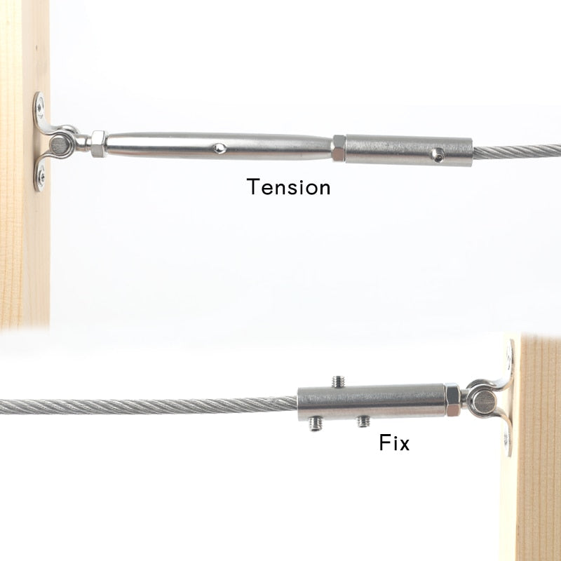 20 set Cable Railing Tensioner Fitting Toggle Anchor with Grub Screw Bolts - KiwisLove