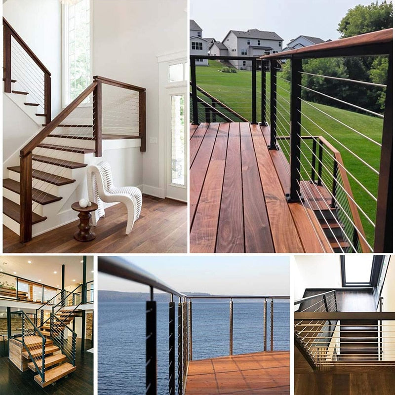 20 set Cable Railing Tensioner Fitting Toggle Anchor with Grub Screw Bolts - KiwisLove