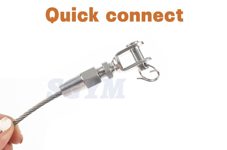 2pcs Cable Railing Swageless Jaw Terminal Tension Hardware for 6mm Wire - KiwisLove