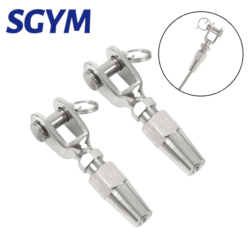 2pcs Cable Railing Swageless Jaw Terminal Tension Hardware for 5mm Wire - KiwisLove