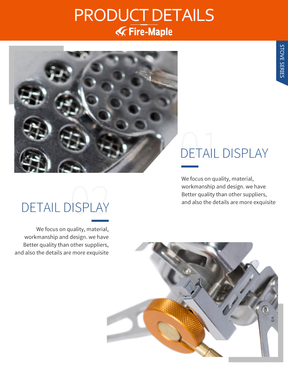 Fire Maple Windproof Gas Burner Stove Wildfire  Hiking Camping FMS-WF - KiwisLove