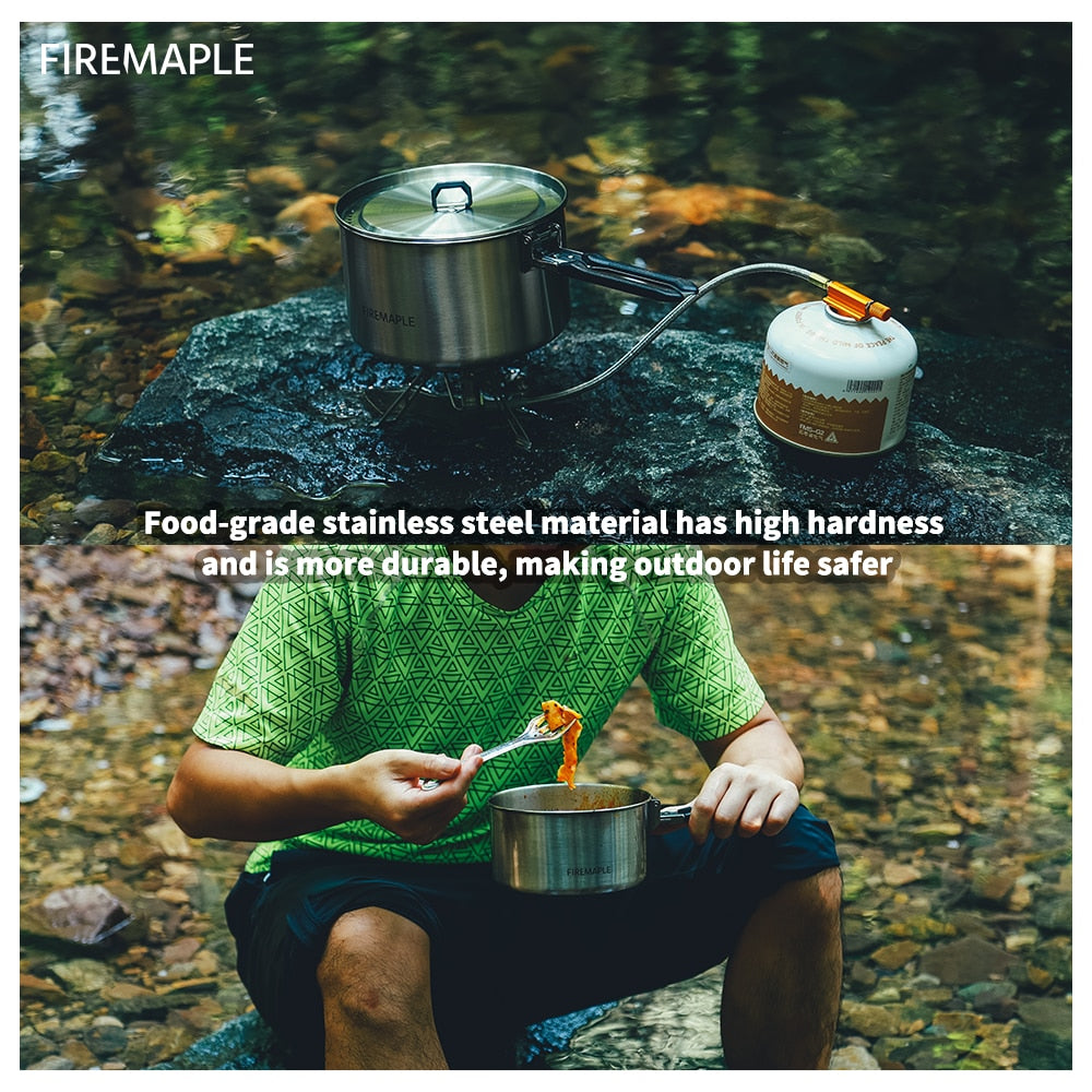 Fire Maple Camping Cookware Hiking Antarcti Stainless Steel Pot - KiwisLove