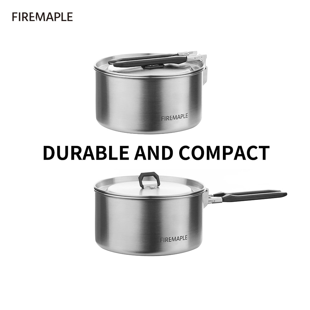 Fire Maple Camping Cookware Hiking Antarcti Stainless Steel Pot - KiwisLove