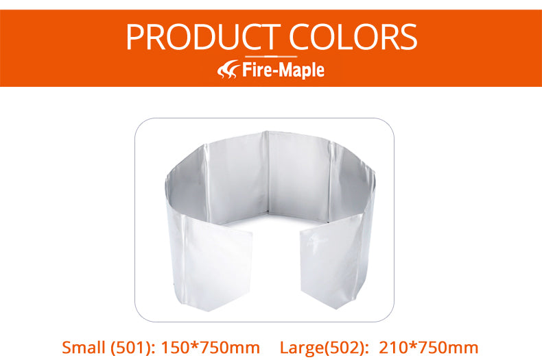 Fire Maple Foldable Light Weight Outdoor Camping Aluminum Wind-Screen Windproof Windshield Ultralight 8-Plates Wind Shield - KiwisLove