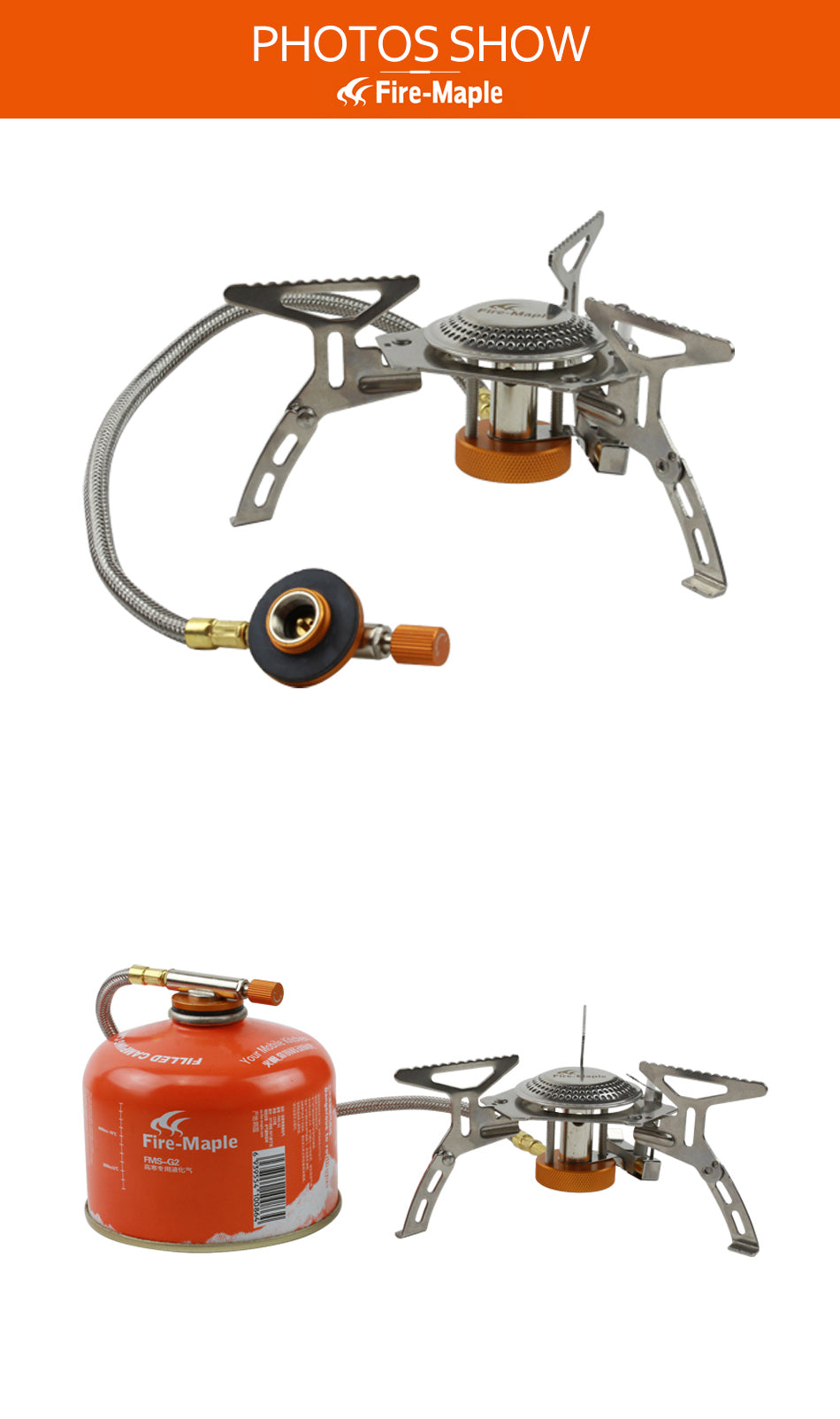Fire Maple FMS-105  Gas Burners Stove  Portable Compact Split  2600W - KiwisLove