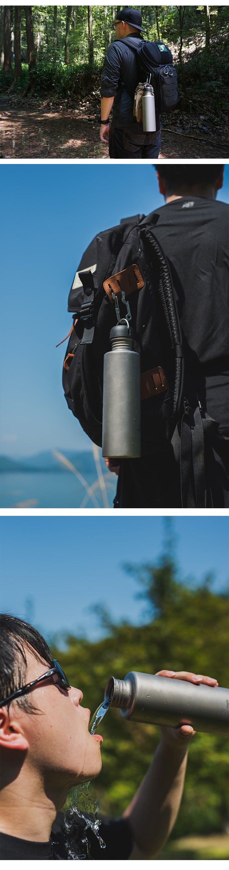 Fire Maple Titanium Water Bottle For Outdoor Camping Hiking 700ML 170g FMP-TWB - KiwisLove