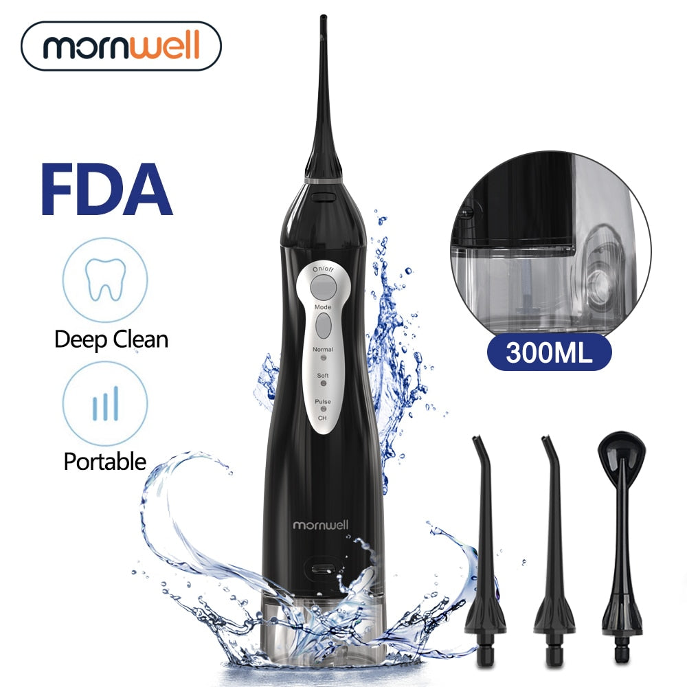 MORNWELL HF-5 Oral Irrigator Portable Water Dental Flosser - KiwisLove