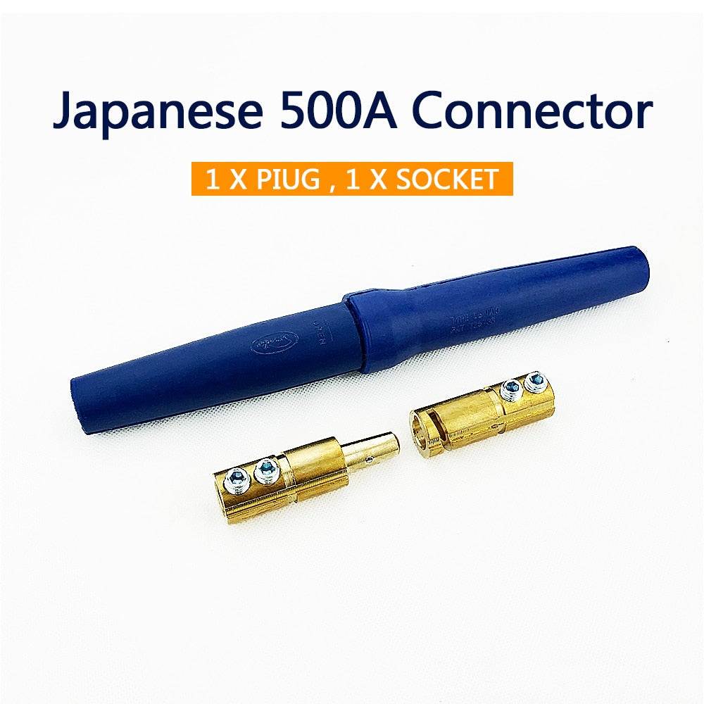 Tig Mig 1 Pair 500A Connector Rapid Fitting Europe Welding Machine Cable - KiwisLove
