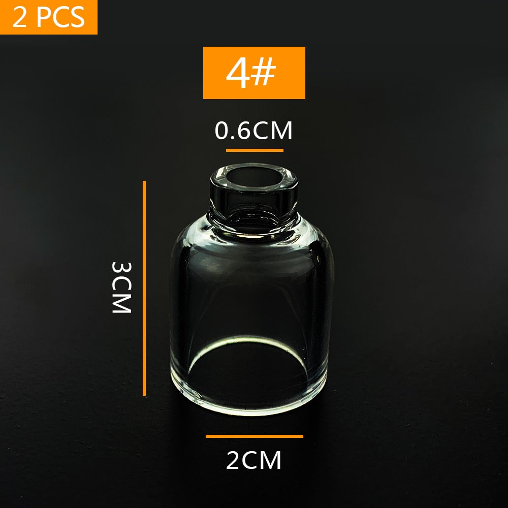 5 PCS TIG Welding Torch Stubby Gas Lens#4 Pyrex Glass WP-9/17/18/20/26 - KiwisLove