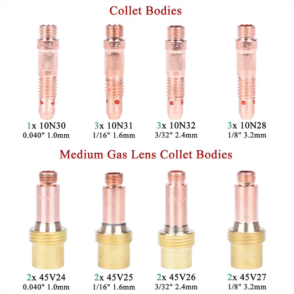 51Pcs TIG Welding Torch Gas Lens For WP17 WP18 WP26 TIG - KiwisLove