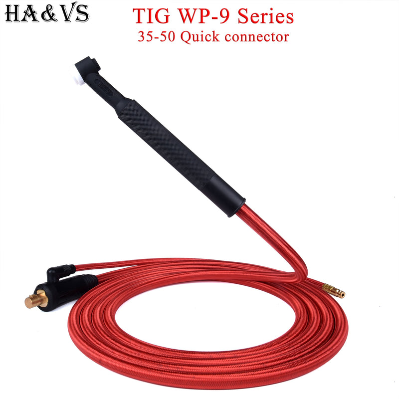 WP9 TIG Welding Torch Gas-Electric Integrated Red Hose Cable - KiwisLove
