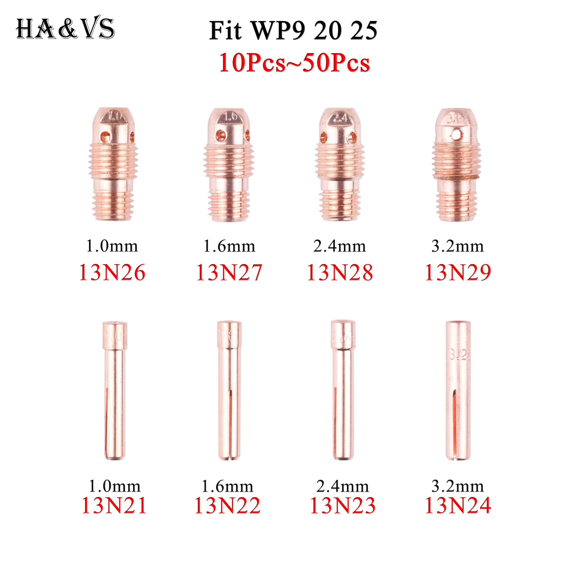 TIG Collet And Collet Body For TIG WP9 20 25 Torch - KiwisLove