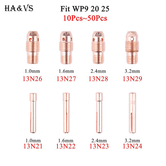 TIG Collet And Collet Body For TIG WP9 20 25 Torch - KiwisLove
