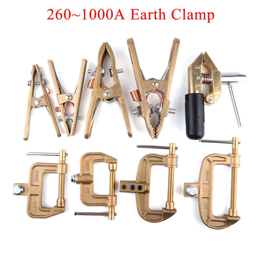 Welding Ground Clamp  Heavy Duty Brass Earth Clip - KiwisLove