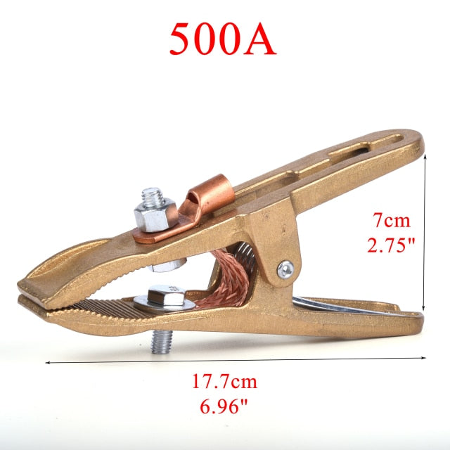 Welding Ground Clamp  Heavy Duty Brass Earth Clip - KiwisLove