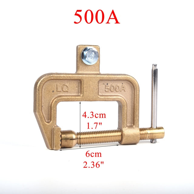 Welding Ground Clamp  Heavy Duty Brass Earth Clip - KiwisLove