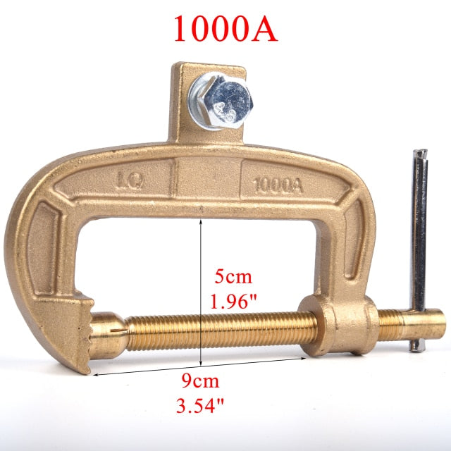 Welding Ground Clamp  Heavy Duty Brass Earth Clip - KiwisLove