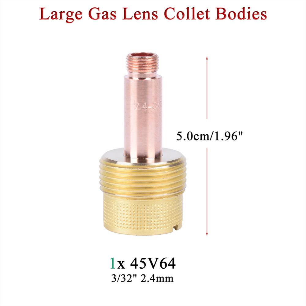 9Pcs TIG Welding Torch Large Long Gas Lens & Alumina Cup - KiwisLove