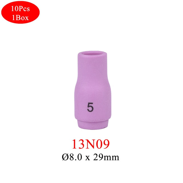 10Pcs  Alumina Nozzles For TIG WP9 20 WP17 18 26 Welding Torch - KiwisLove
