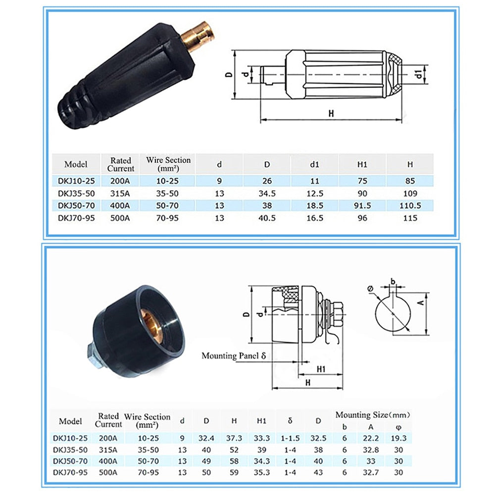 Quick Fitting Male Female Cable Fast Connector Socket Plug Adaptor - KiwisLove