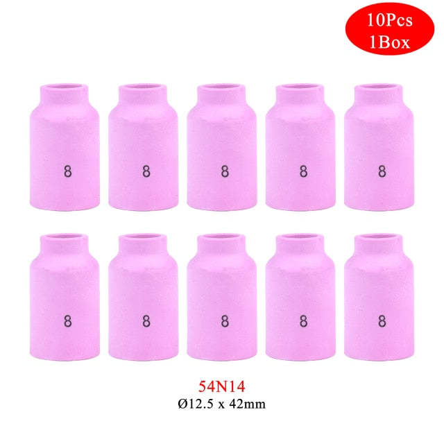 10Pcs Alumina Nozzles For TIG WP17 18 26 Welding Torch - KiwisLove