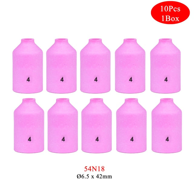 10Pcs Alumina Nozzles For TIG WP17 18 26 Welding Torch - KiwisLove