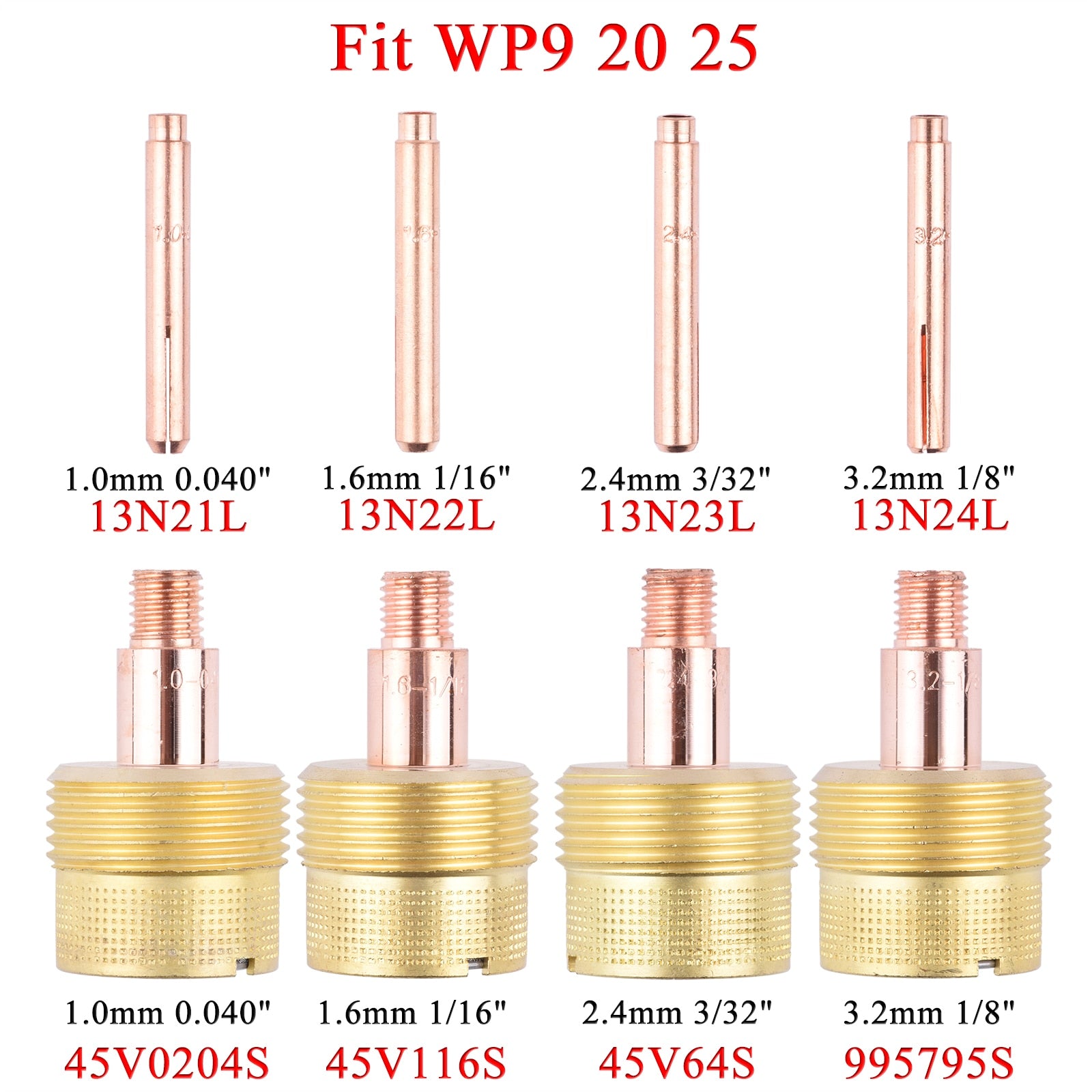 TIG Extra Large Collet Collet Body Gas Lens For TIG WP9 20 - KiwisLove