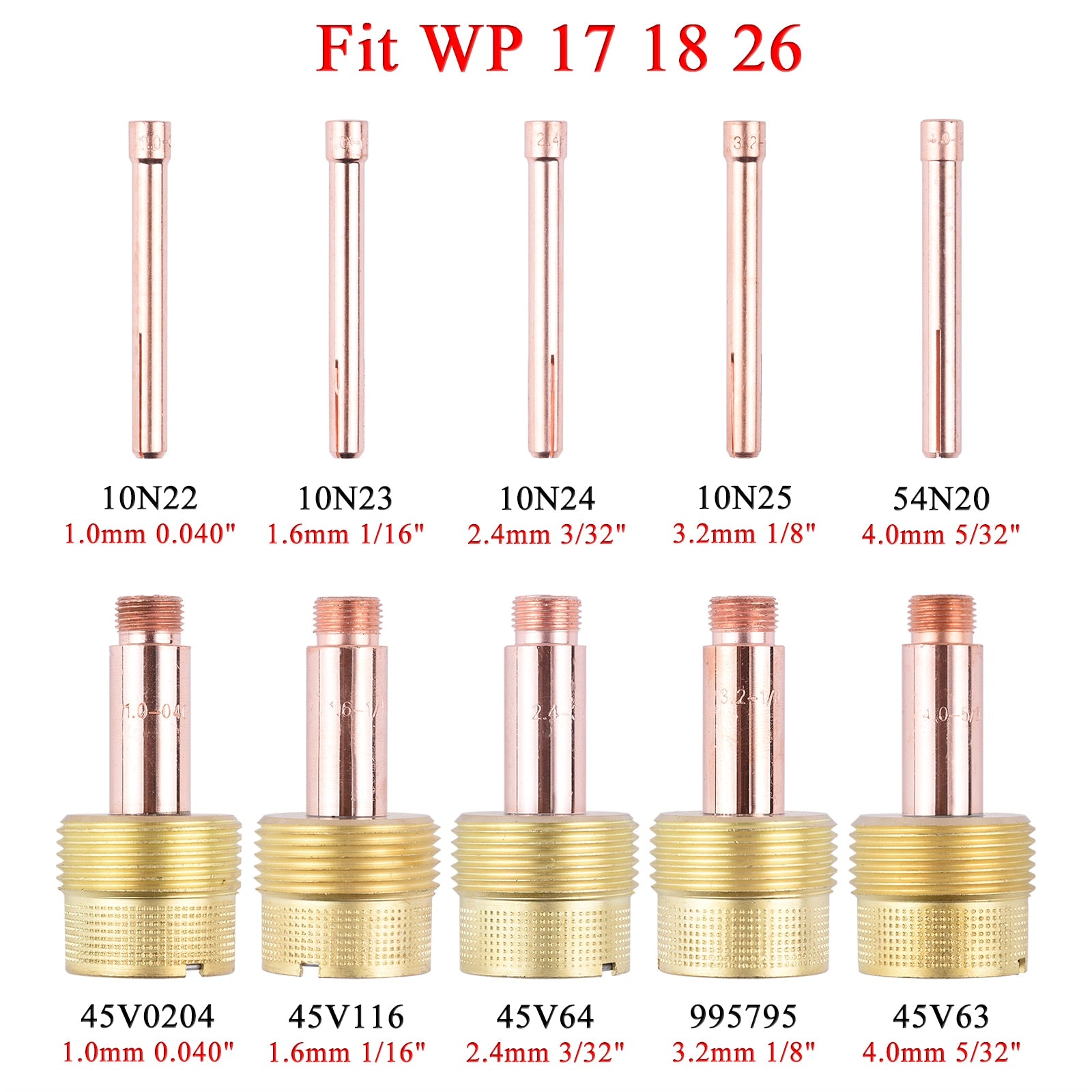 Large TIG Collet Body Gas Lens Collet - KiwisLove