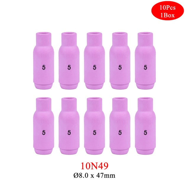 10Pcs Alumina Nozzles For TIG WP17 18 26 Welding Torch - KiwisLove