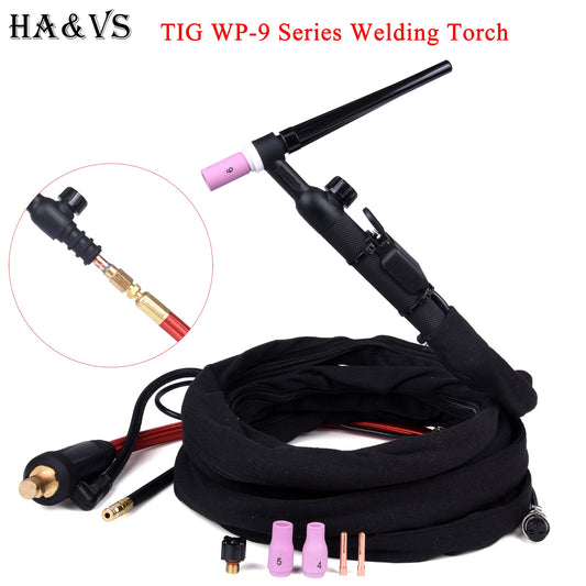 WP9 WP9FV WP9F TIG Welding Torch Gas-Electric Integrated Red Hose 4M - KiwisLove