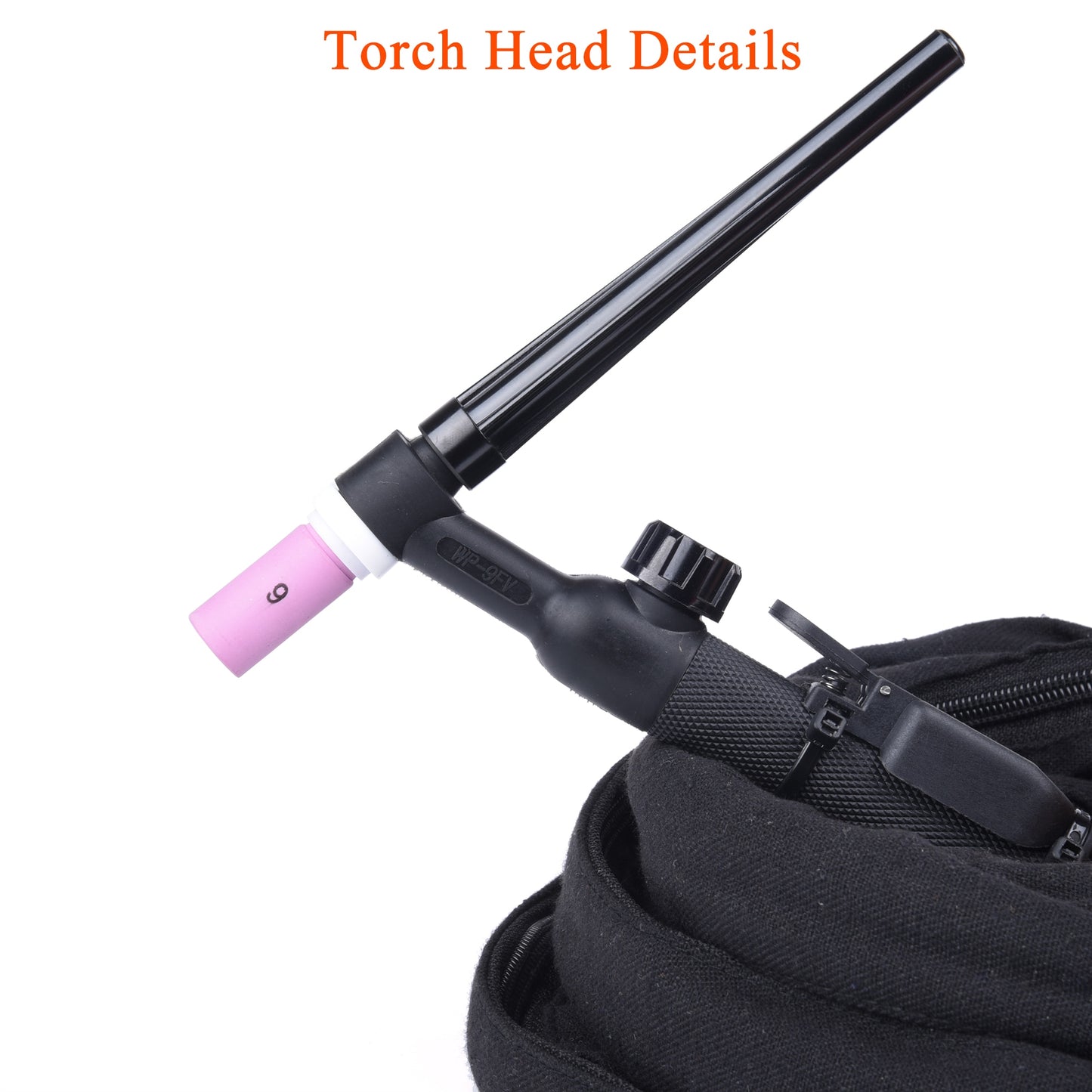 WP9 WP9FV WP9F TIG Welding Torch Gas-Electric Integrated Red Hose 4M - KiwisLove