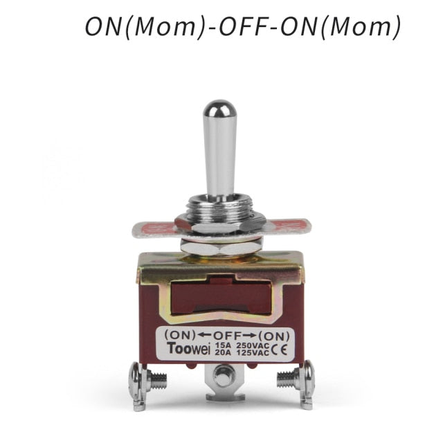 Rocker Toggle Switch 15A 250V 20A 125V SPST SPDT 2 3 Pin Screw Type - KiwisLove