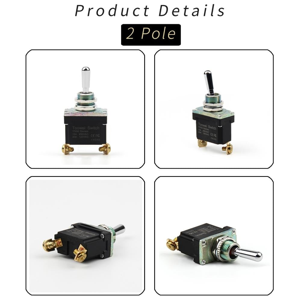 Momentary Screw Toggle Switch SPST SPDT DPST DPDT IP67 Rohs - KiwisLove