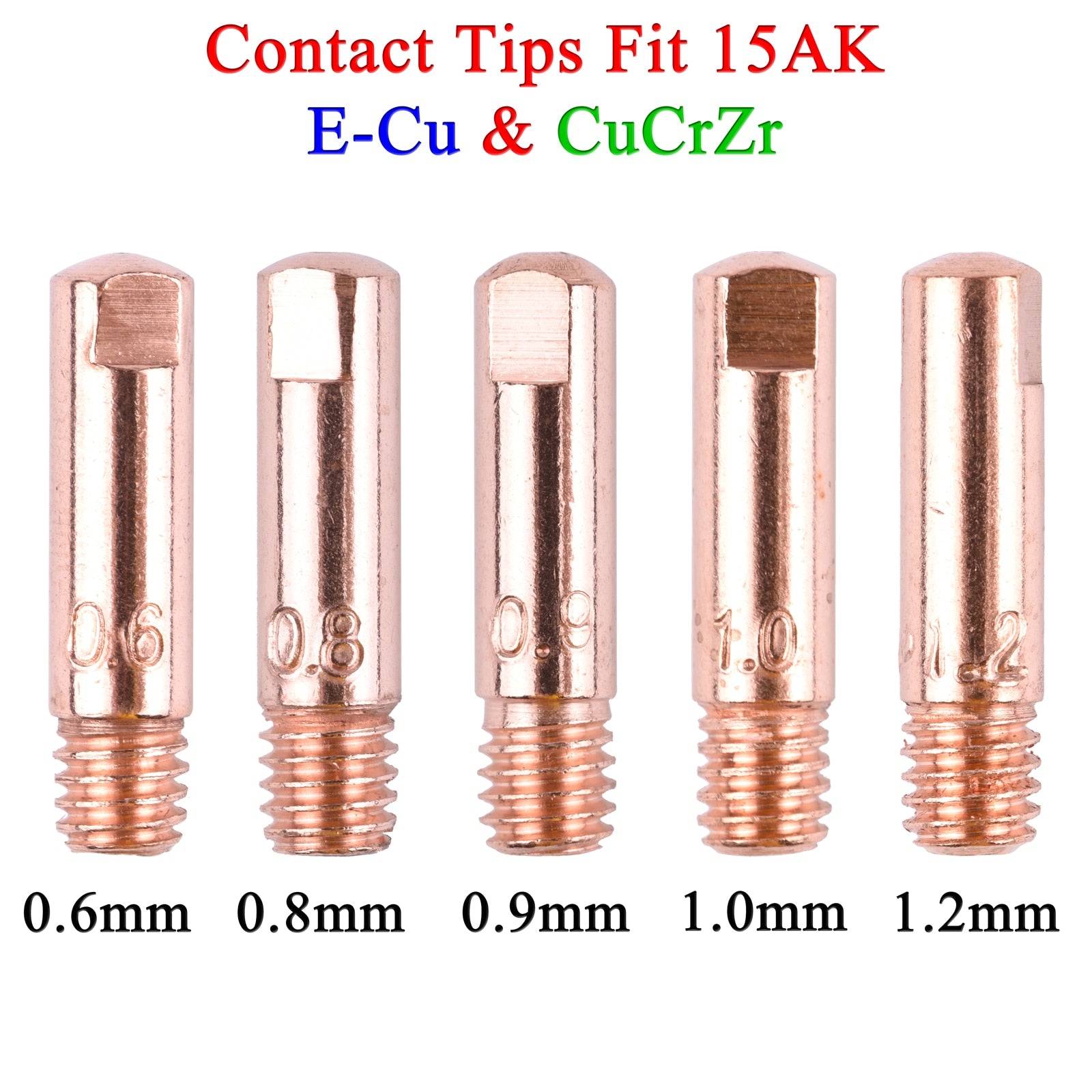 MB 15AK Contact Tips Gas Nozzle Consumables M6*25mm - KiwisLove